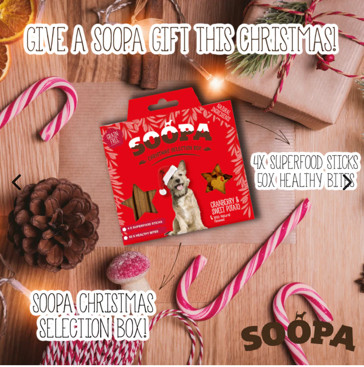 Christmas Selection Box - Cranberry & Sweet Potato Sticks & Bites